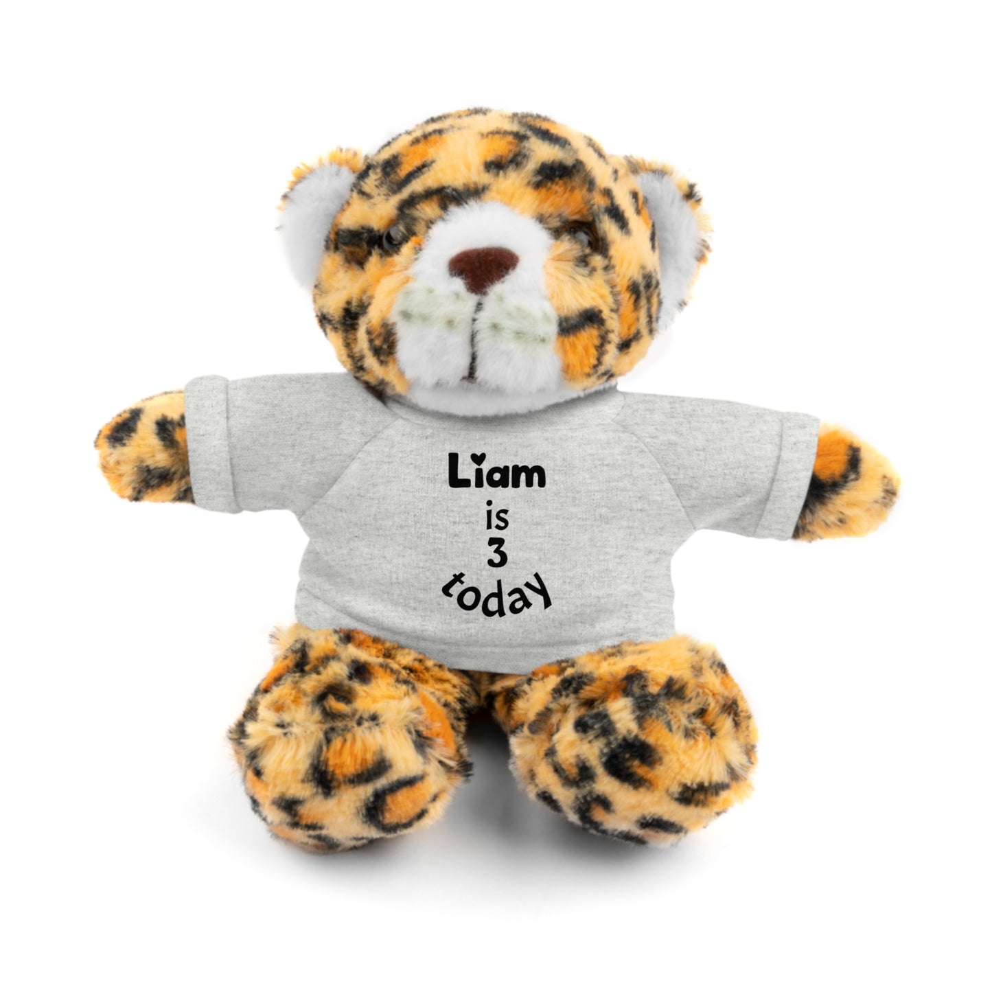 Personalized Birthday Plush Animal – Custom Name & Age Teddy, Bunny, Lion, Panda Gift for Kids