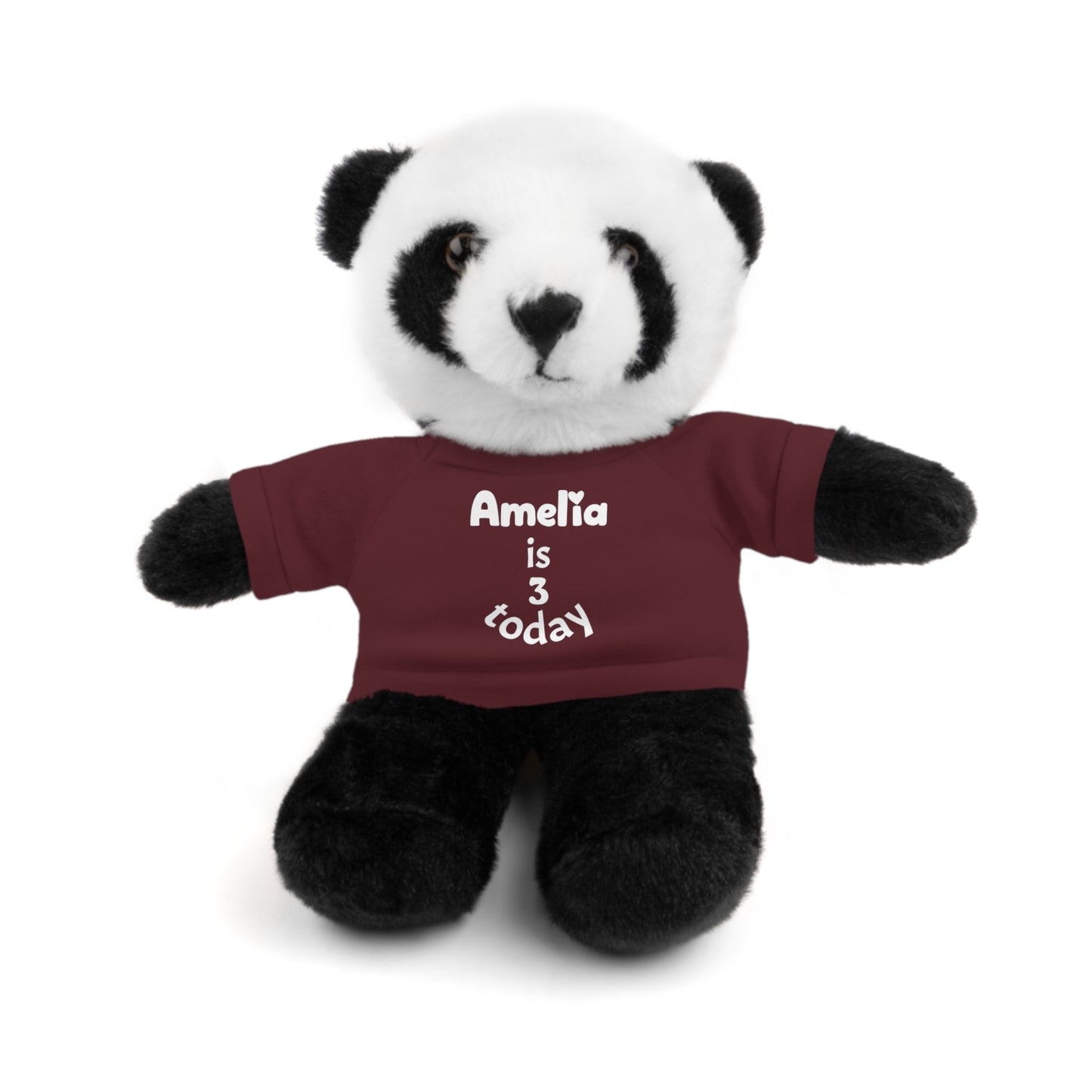 Personalized Birthday Plush Animal – Custom Name & Age Teddy, Bunny, Lion, Panda Gift for Kids