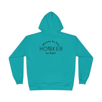 Mommy by Day Hooker by Night Humor Hoodie – Funny Crochet Knitting Yarn Lover Gift