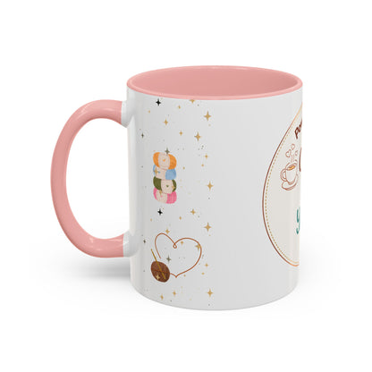 Powered by Coffee & Yarn Mug – Crochet Lover Coffee Cup | Knitting & Yarn Gift for Crocheters | Cozy Crafter Mug 11oz 15oz