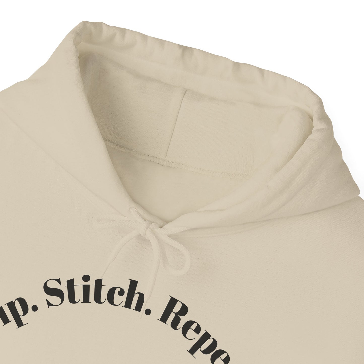 Sip. Stitch. Repeat.™ Hoodie – Cozy Crochet & Knitting Hoodie for Yarn Lovers | Crafting Pullover Sweatshirt