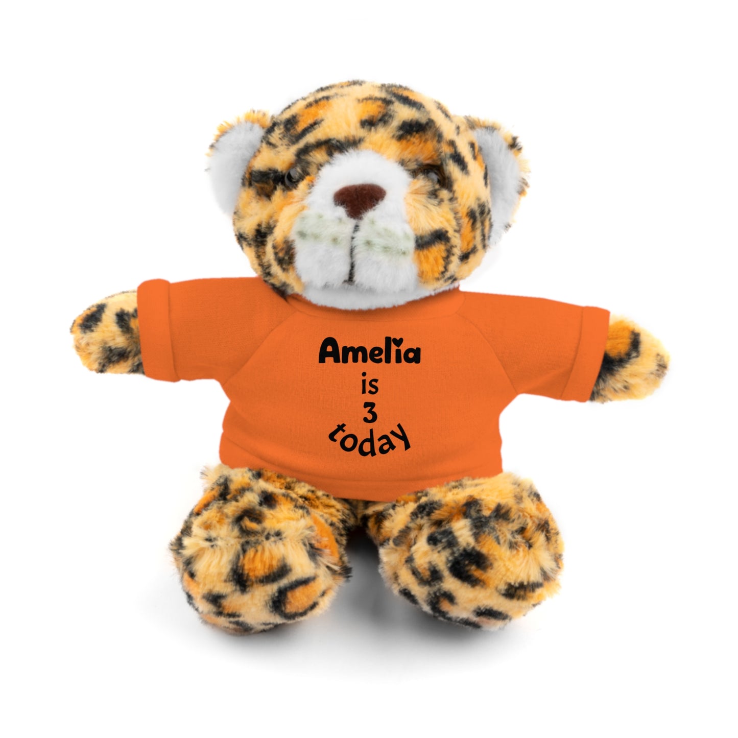 Personalized Birthday Plush Animal – Custom Name & Age Teddy, Bunny, Lion, Panda Gift for Kids