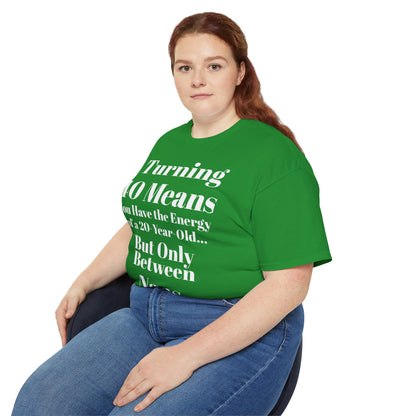 Turning 40 Means Naps Funny Shirt – 40th Birthday Humor Tee for Women | Turning 40 Gift Idea