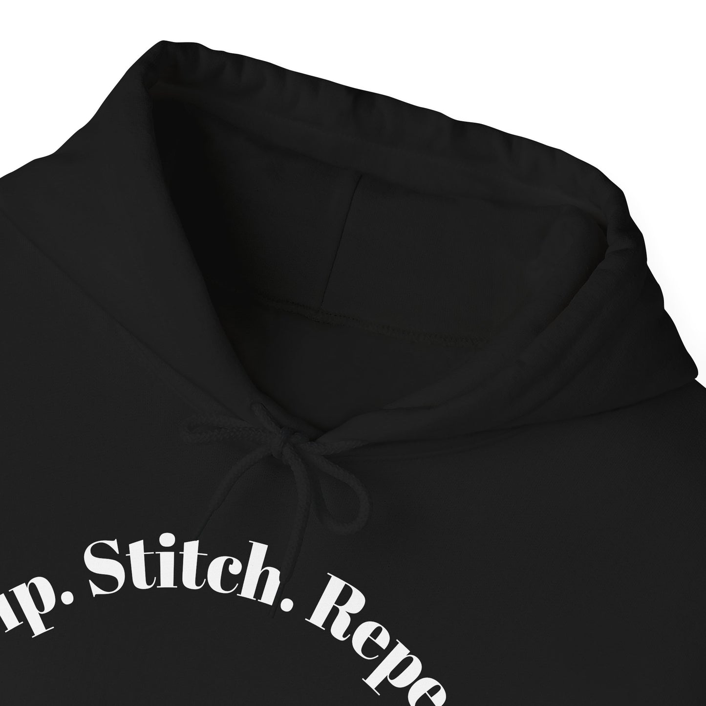 Sip. Stitch. Repeat.™ Hoodie – Cozy Crochet & Knitting Hoodie for Yarn Lovers | Crafting Pullover Sweatshirt