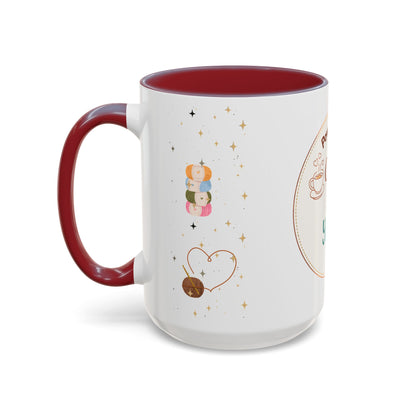 Powered by Coffee & Yarn Mug – Crochet Lover Coffee Cup | Knitting & Yarn Gift for Crocheters | Cozy Crafter Mug 11oz 15oz