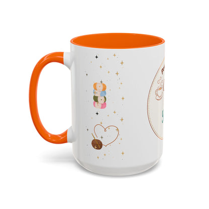 Powered by Coffee & Yarn Mug – Crochet Lover Coffee Cup | Knitting & Yarn Gift for Crocheters | Cozy Crafter Mug 11oz 15oz