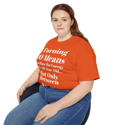Turning 40 Means Naps Funny Shirt – 40th Birthday Humor Tee for Women | Turning 40 Gift Idea
