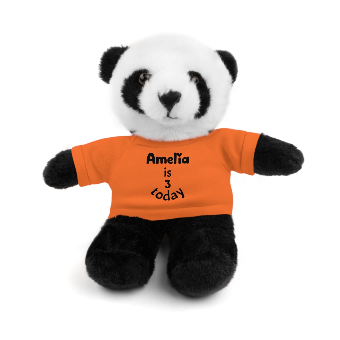 Personalized Birthday Plush Animal – Custom Name & Age Teddy, Bunny, Lion, Panda Gift for Kids