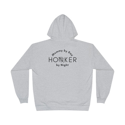 Mommy by Day Hooker by Night Humor Hoodie – Funny Crochet Knitting Yarn Lover Gift