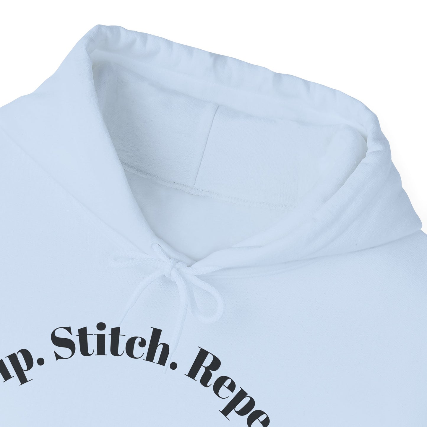 Sip. Stitch. Repeat.™ Hoodie – Cozy Crochet & Knitting Hoodie for Yarn Lovers | Crafting Pullover Sweatshirt