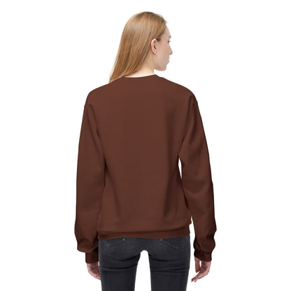 Sip Stitch Repeat™ Crochet & Knitting Sweatshirt – Brewed & Hooked Cozy Crewneck for Yarn Lovers, Coffee & Crochet Gift