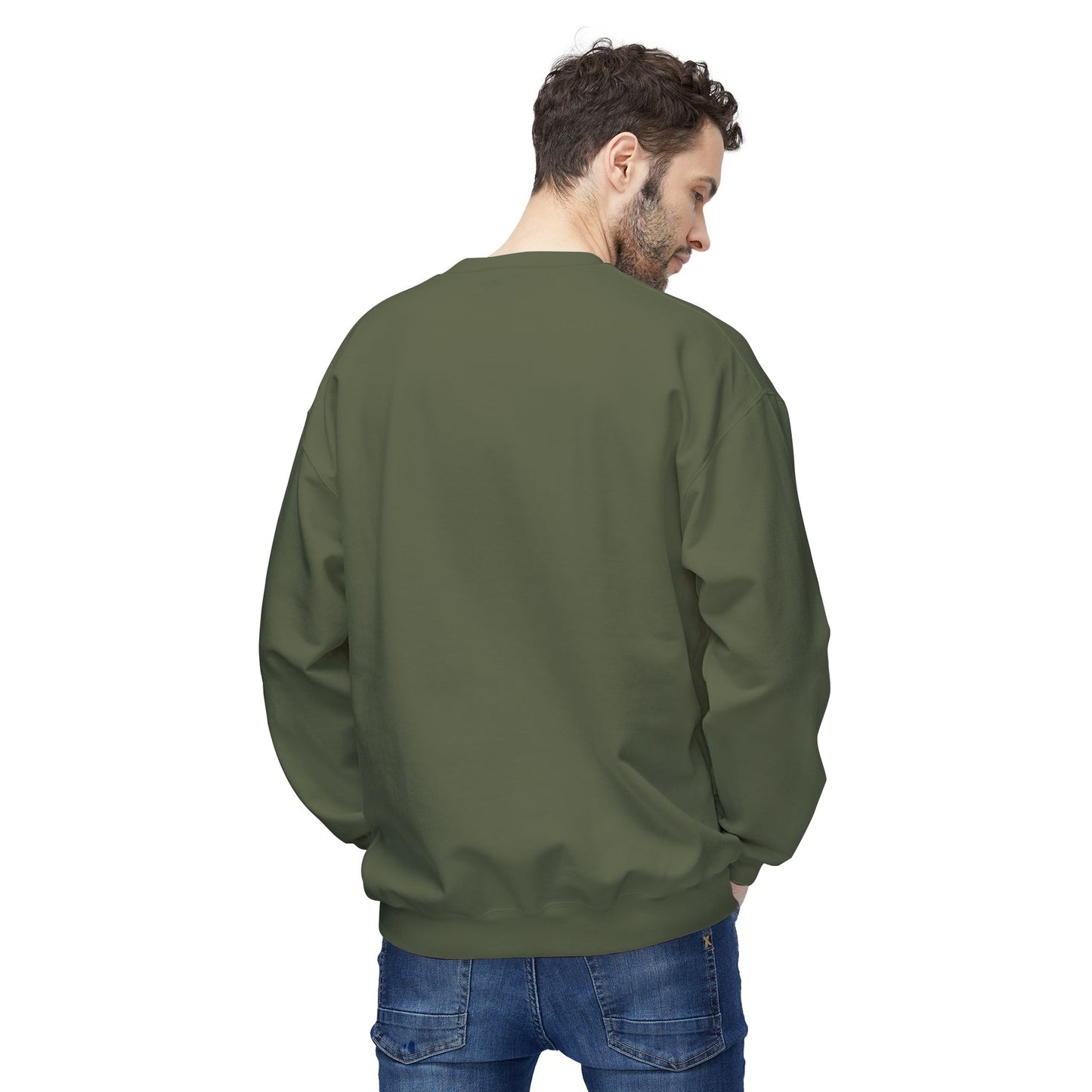 Sip Stitch Repeat™ Crochet & Knitting Sweatshirt – Brewed & Hooked Cozy Crewneck for Yarn Lovers, Coffee & Crochet Gift