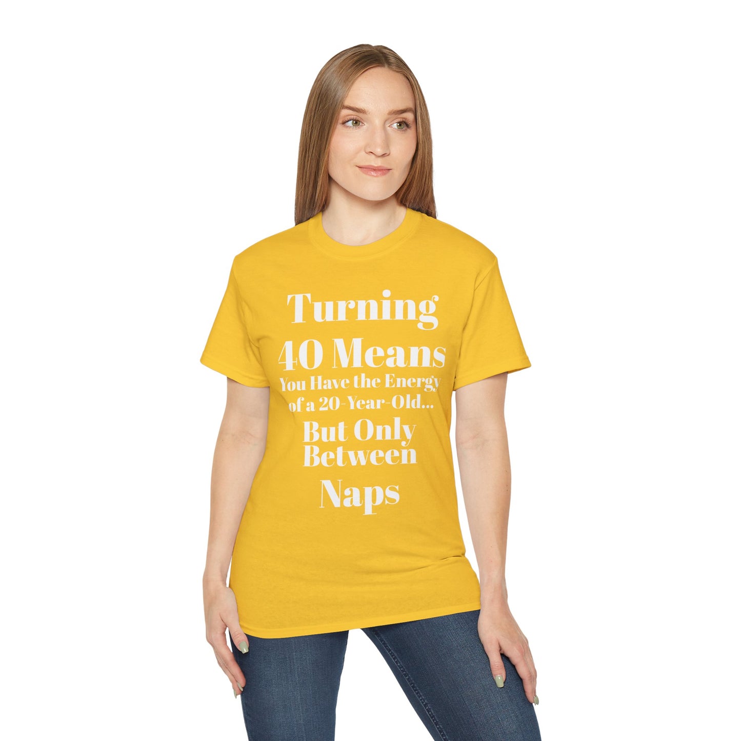 Turning 40 Means Naps Funny Shirt – 40th Birthday Humor Tee for Women | Turning 40 Gift Idea