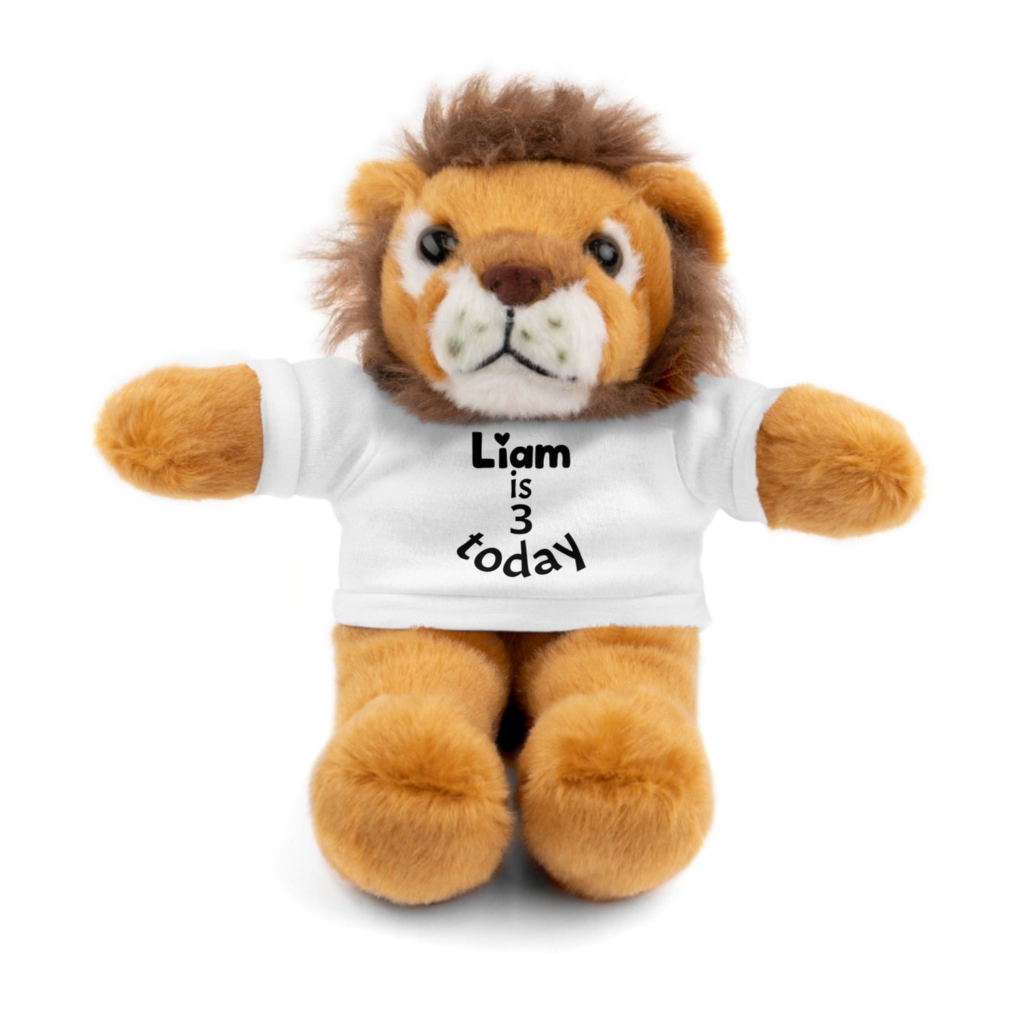 Personalized Birthday Plush Animal – Custom Name & Age Teddy, Bunny, Lion, Panda Gift for Kids