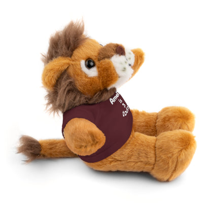 Personalized Birthday Plush Animal – Custom Name & Age Teddy, Bunny, Lion, Panda Gift for Kids