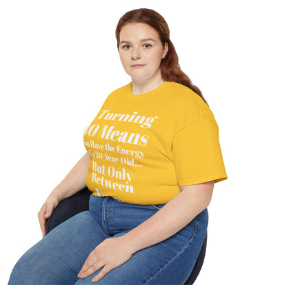 Turning 40 Means Naps Funny Shirt – 40th Birthday Humor Tee for Women | Turning 40 Gift Idea