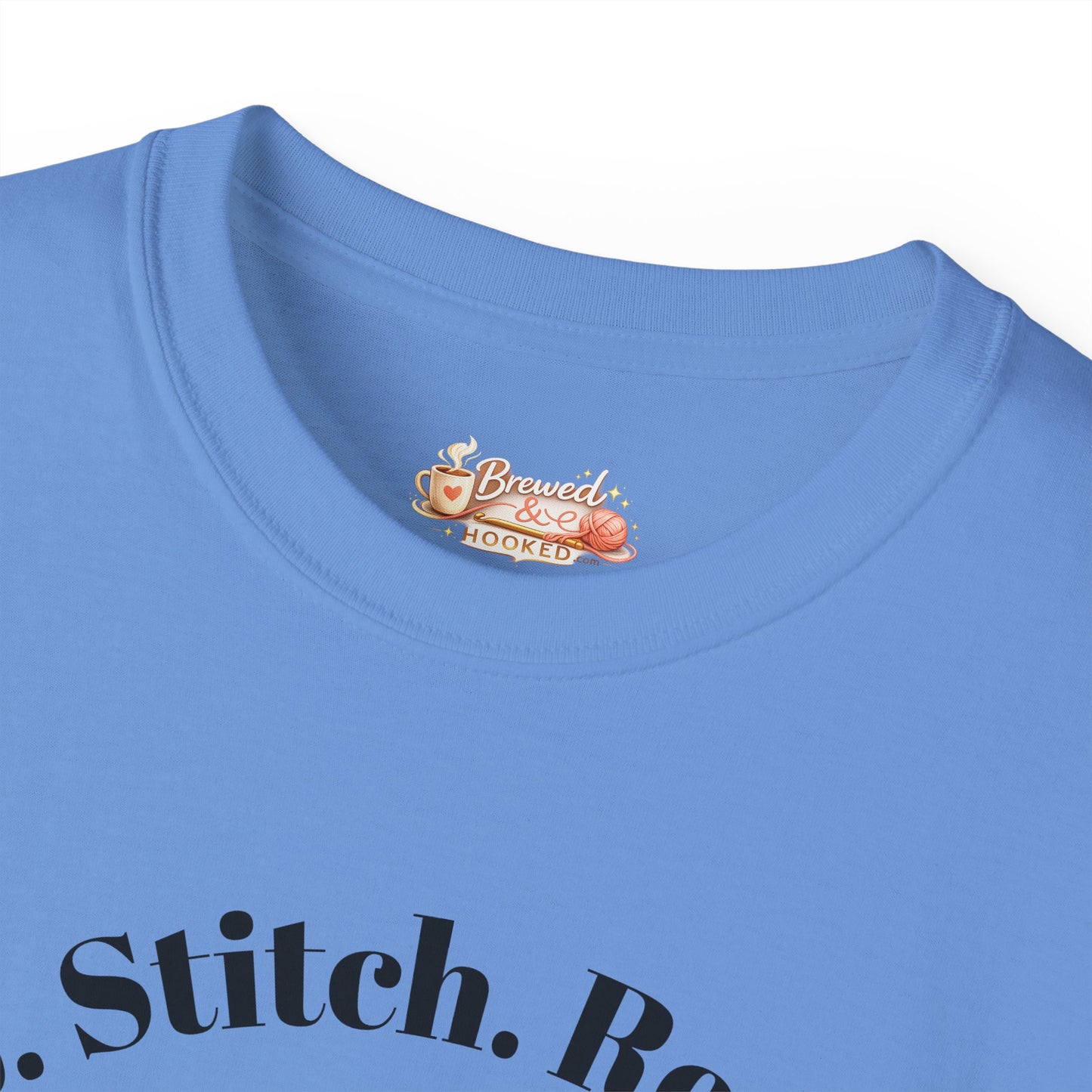 Sip. Stitch. Repeat.™ Shirt – Crochet & Knitting Lover Vintage Tee | Yarn Lover Gift | Cozy Crafter T-Shirt