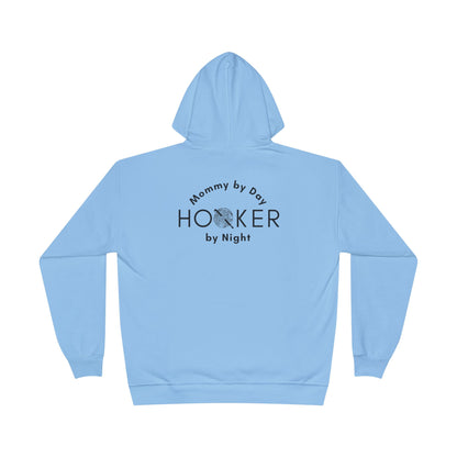 Mommy by Day Hooker by Night Humor Hoodie – Funny Crochet Knitting Yarn Lover Gift