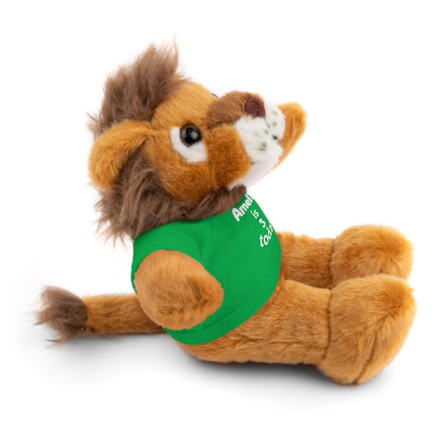 Personalized Birthday Plush Animal – Custom Name & Age Teddy, Bunny, Lion, Panda Gift for Kids