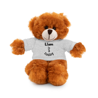 Personalized Birthday Plush Animal – Custom Name & Age Teddy, Bunny, Lion, Panda Gift for Kids