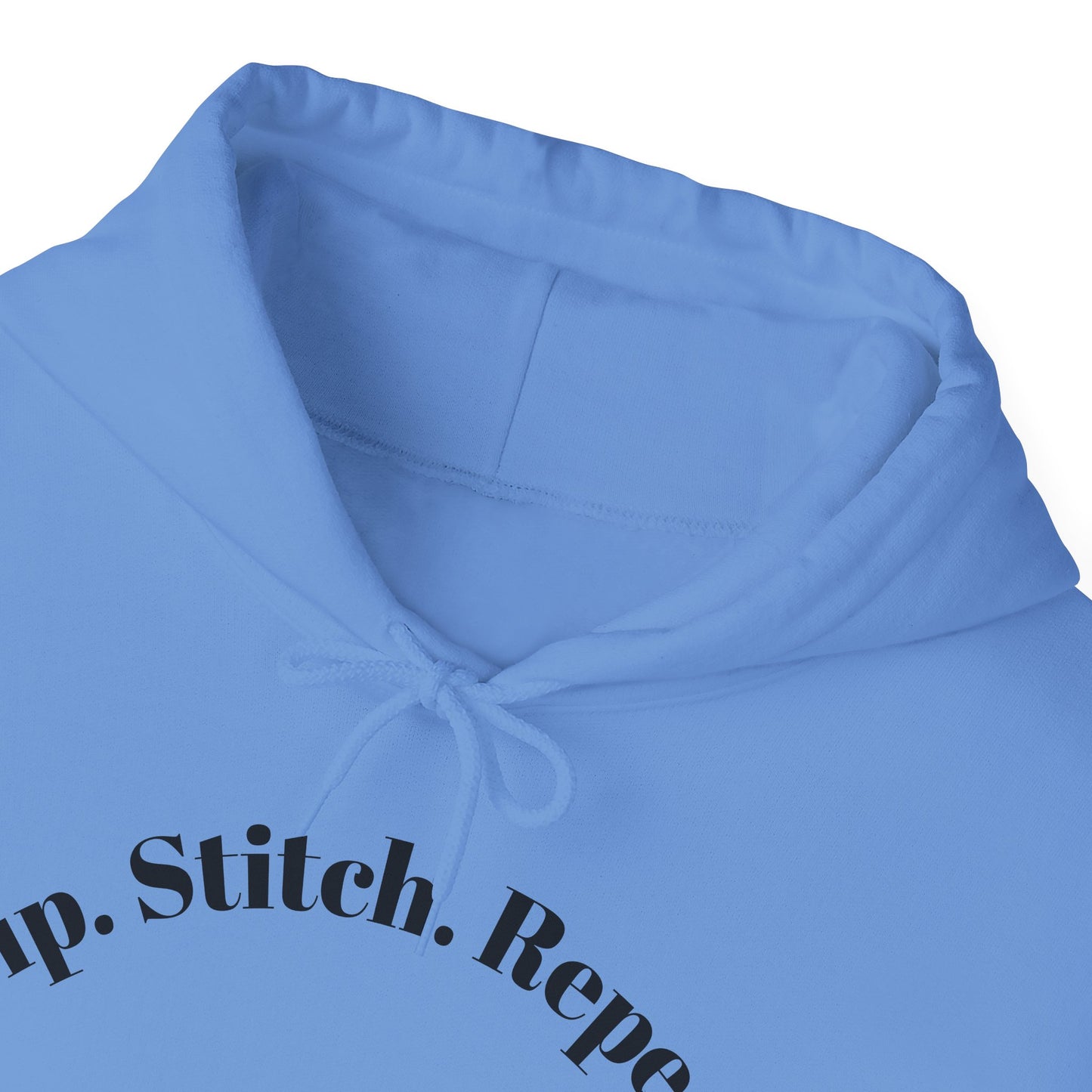 Sip. Stitch. Repeat.™ Hoodie – Cozy Crochet & Knitting Hoodie for Yarn Lovers | Crafting Pullover Sweatshirt