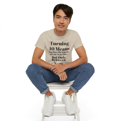 Turning 40 Means Naps Funny Shirt – 40th Birthday Humor Tee for Women | Turning 40 Gift Idea