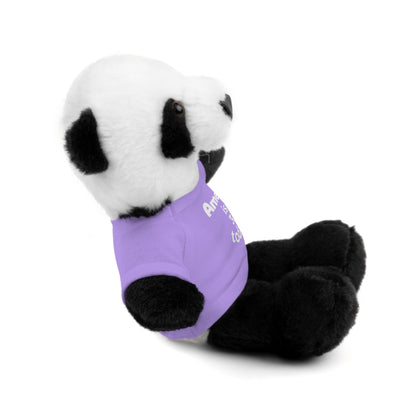 Personalized Birthday Plush Animal – Custom Name & Age Teddy, Bunny, Lion, Panda Gift for Kids