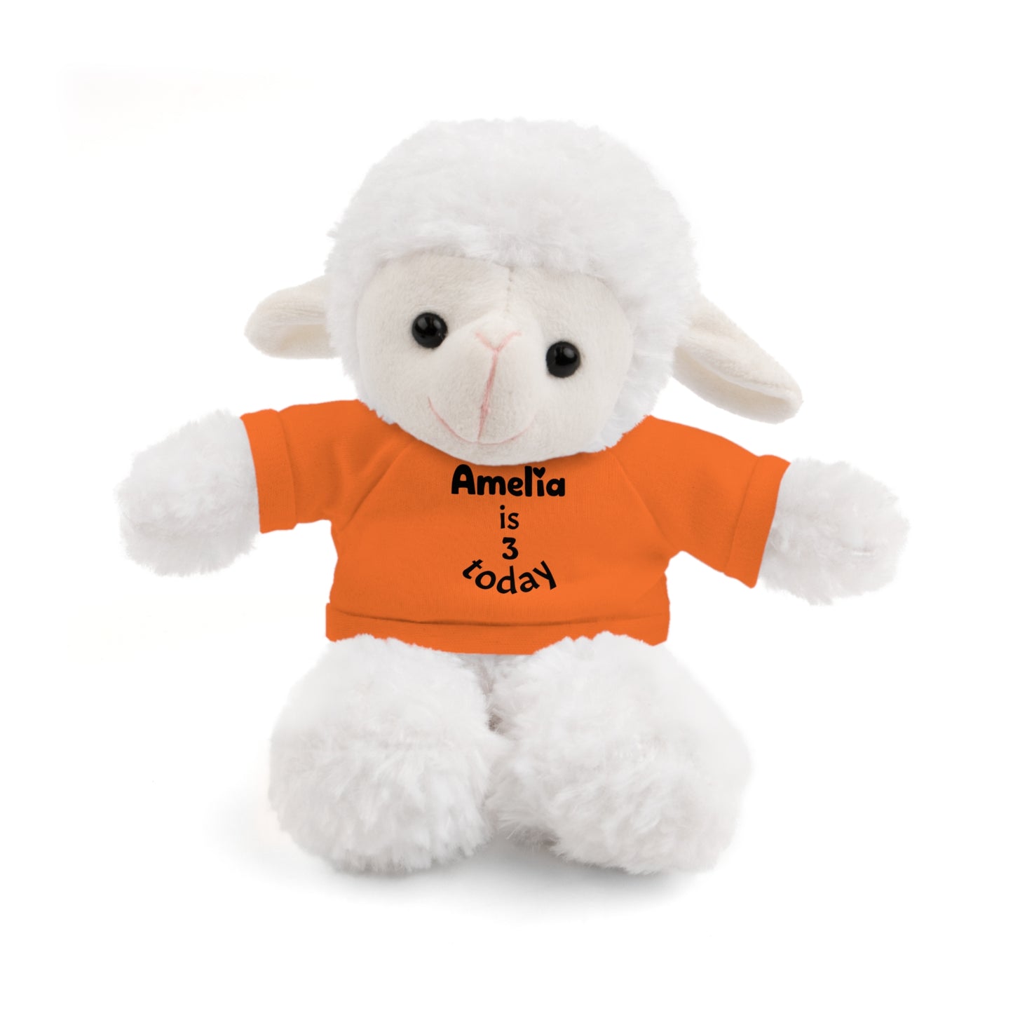 Personalized Birthday Plush Animal – Custom Name & Age Teddy, Bunny, Lion, Panda Gift for Kids