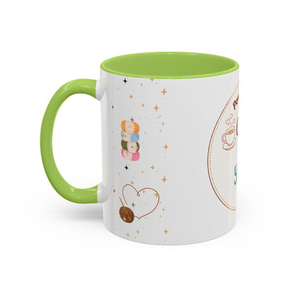 Powered by Coffee & Yarn Mug – Crochet Lover Coffee Cup | Knitting & Yarn Gift for Crocheters | Cozy Crafter Mug 11oz 15oz