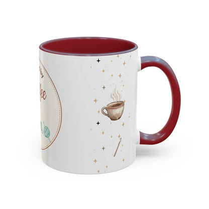 Powered by Coffee & Yarn Mug – Crochet Lover Coffee Cup | Knitting & Yarn Gift for Crocheters | Cozy Crafter Mug 11oz 15oz