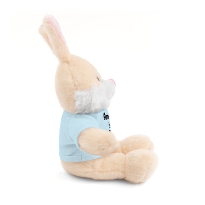 Personalized Birthday Plush Animal – Custom Name & Age Teddy, Bunny, Lion, Panda Gift for Kids