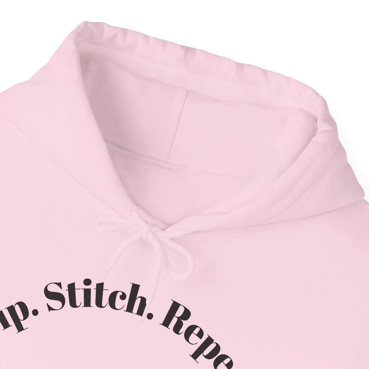 Sip. Stitch. Repeat.™ Hoodie – Cozy Crochet & Knitting Hoodie for Yarn Lovers | Crafting Pullover Sweatshirt