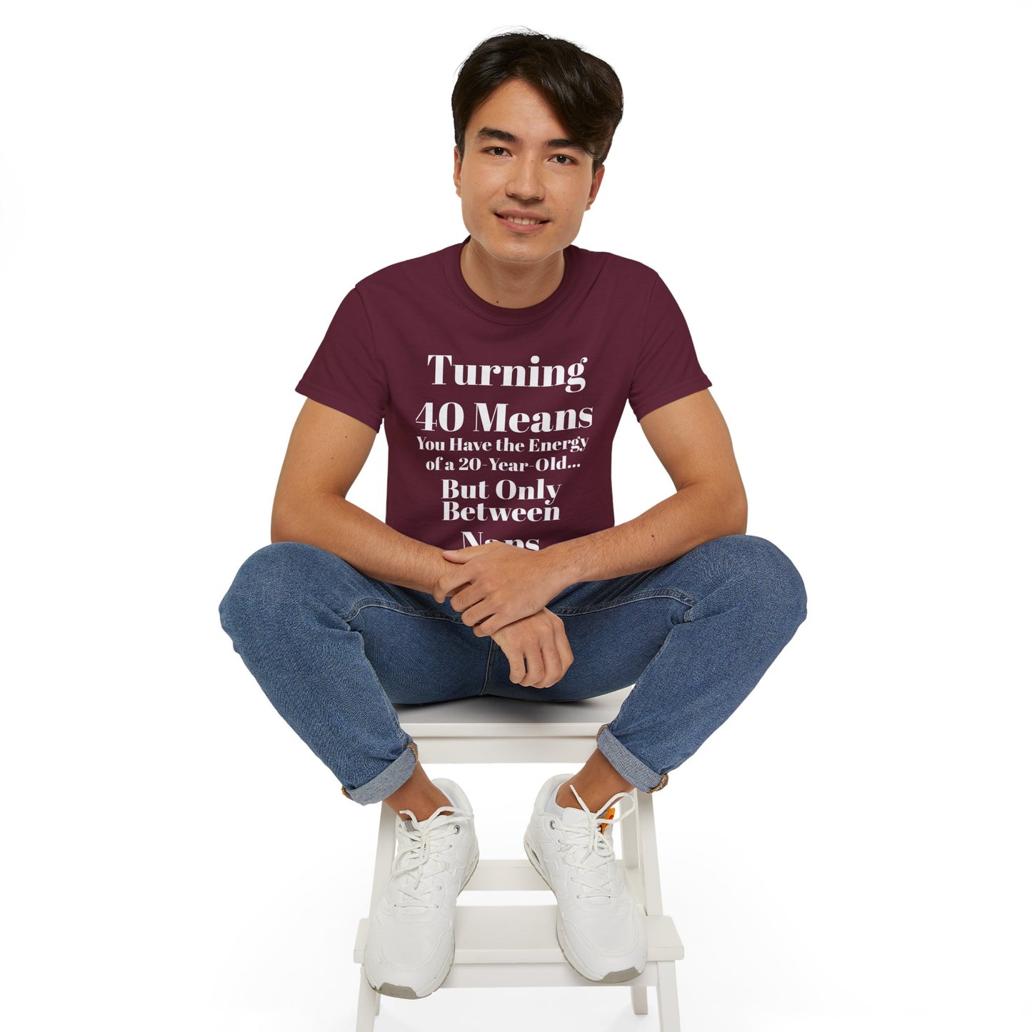 Turning 40 Means Naps Funny Shirt – 40th Birthday Humor Tee for Women | Turning 40 Gift Idea