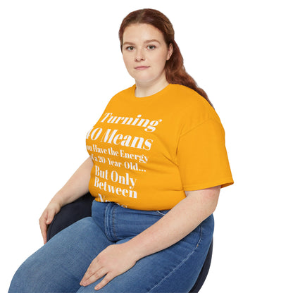 Turning 40 Means Naps Funny Shirt – 40th Birthday Humor Tee for Women | Turning 40 Gift Idea