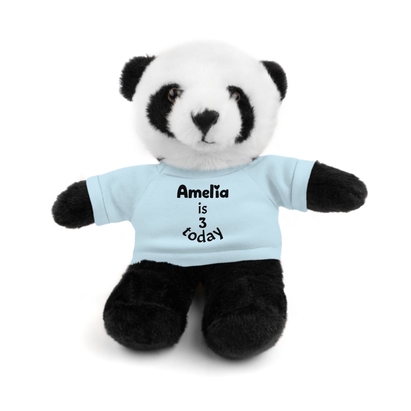 Personalized Birthday Plush Animal – Custom Name & Age Teddy, Bunny, Lion, Panda Gift for Kids