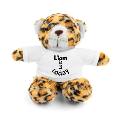Personalized Birthday Plush Animal – Custom Name & Age Teddy, Bunny, Lion, Panda Gift for Kids