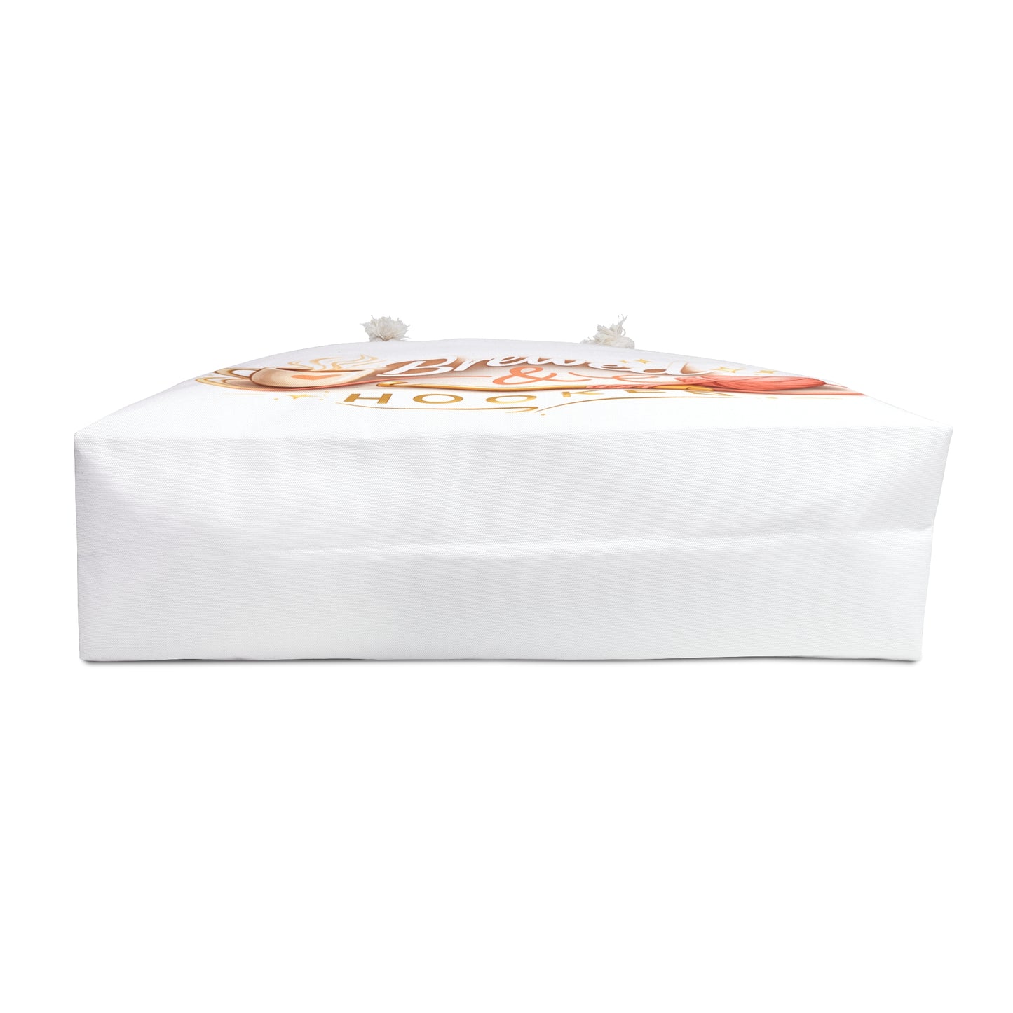 Brewed & Hooked Crochet Weekender Bag – Coffee & Yarn Project Tote, Crochet Lover Travel Bag, Knitting & Yarn Storage Tote