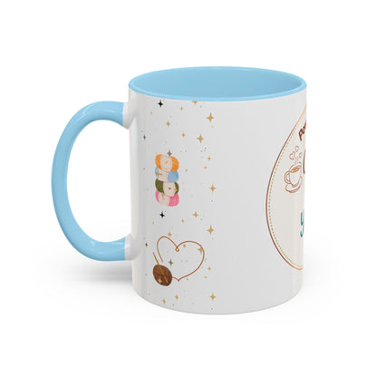 Powered by Coffee & Yarn Mug – Crochet Lover Coffee Cup | Knitting & Yarn Gift for Crocheters | Cozy Crafter Mug 11oz 15oz