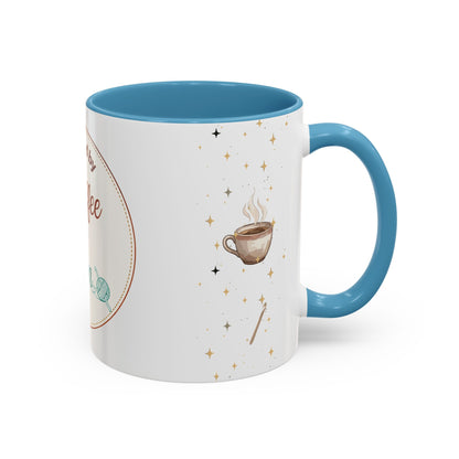 Powered by Coffee & Yarn Mug – Crochet Lover Coffee Cup | Knitting & Yarn Gift for Crocheters | Cozy Crafter Mug 11oz 15oz