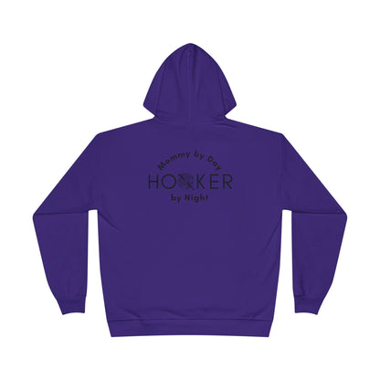 Mommy by Day Hooker by Night Humor Hoodie – Funny Crochet Knitting Yarn Lover Gift