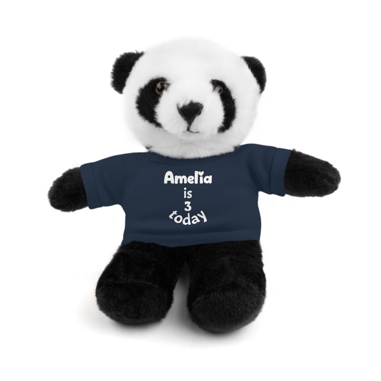 Personalized Birthday Plush Animal – Custom Name & Age Teddy, Bunny, Lion, Panda Gift for Kids