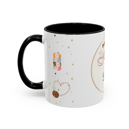 Powered by Coffee & Yarn Mug – Crochet Lover Coffee Cup | Knitting & Yarn Gift for Crocheters | Cozy Crafter Mug 11oz 15oz