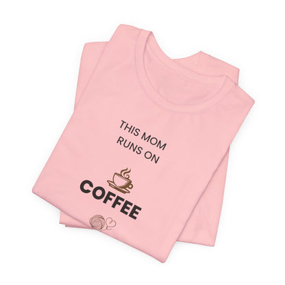 Coffee Yarn Love T-Shirt – This Mom Runs on Coffee & Yarn Tee, Crochet Lover Gift, Knitting Mom Shirt, Mother Grandma Aunt Gift Idea