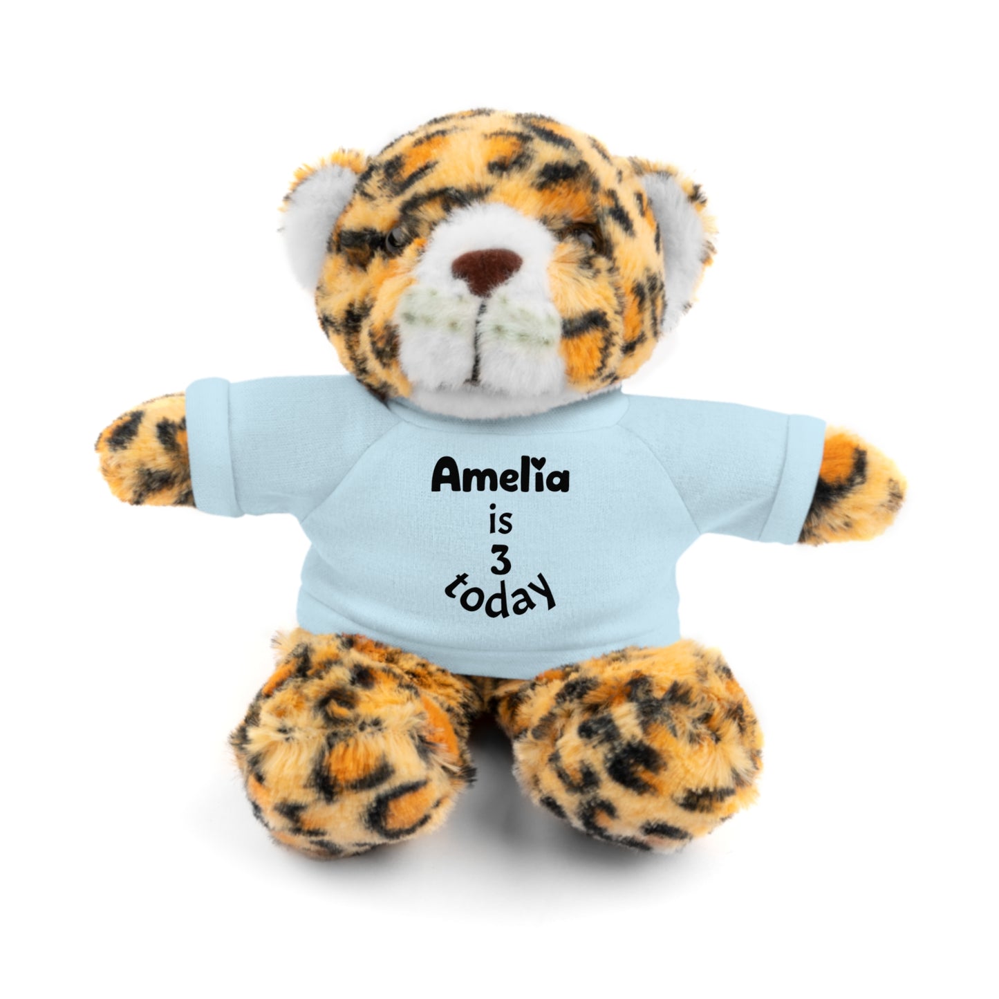Personalized Birthday Plush Animal – Custom Name & Age Teddy, Bunny, Lion, Panda Gift for Kids