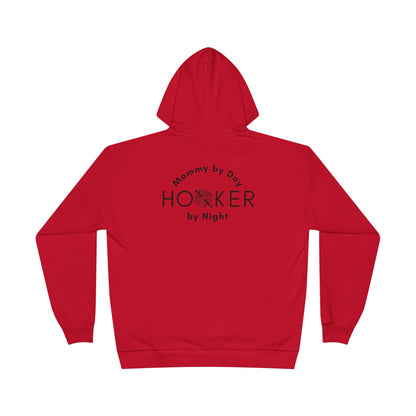 Mommy by Day Hooker by Night Humor Hoodie – Funny Crochet Knitting Yarn Lover Gift