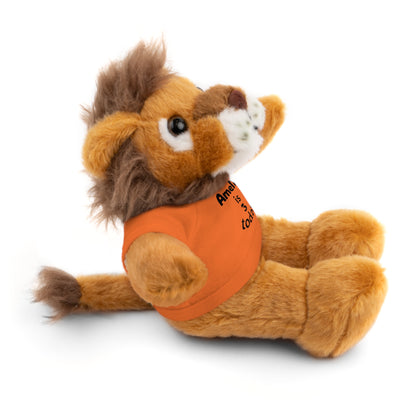 Personalized Birthday Plush Animal – Custom Name & Age Teddy, Bunny, Lion, Panda Gift for Kids