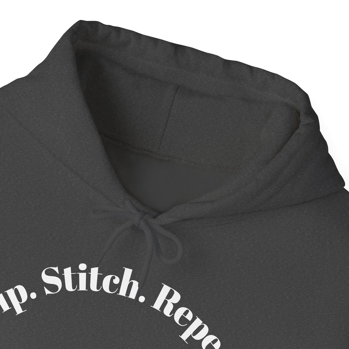 Sip. Stitch. Repeat.™ Hoodie – Cozy Crochet & Knitting Hoodie for Yarn Lovers | Crafting Pullover Sweatshirt