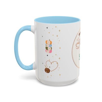 Powered by Coffee & Yarn Mug – Crochet Lover Coffee Cup | Knitting & Yarn Gift for Crocheters | Cozy Crafter Mug 11oz 15oz