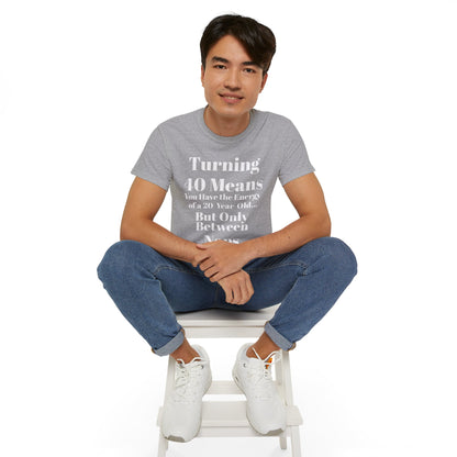 Turning 40 Means Naps Funny Shirt – 40th Birthday Humor Tee for Women | Turning 40 Gift Idea