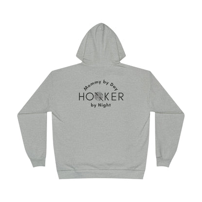 Mommy by Day Hooker by Night Humor Hoodie – Funny Crochet Knitting Yarn Lover Gift